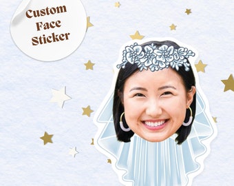 Personalized Bride Stickers Custom Bride and Groom Stickers Wedding Party Favor Bridal Shower Party Favor