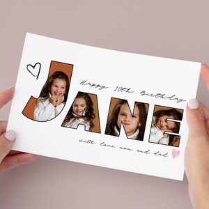 Name Card Personalized Happy Birthday Card Mom Birthday Card Girlfriend Birthday Card Wife Birthday Card