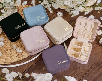 Personalized Jewelry Box Custom Jewelry Case with Name Accessories Organizer