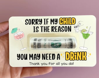 Funny Teachers Day Cash Gift Card Funny Money Holder Cash Gift for Graduation Thank You Teacher Card Teen Fun Grad Gift for College Student