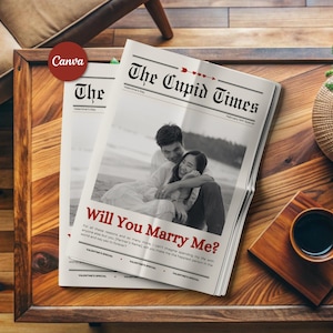 Valentine Marriage Proposal Template Valentine's Day Gift For Her Marriage Proposal Gift Template For Wedding Valentine's Day Canva