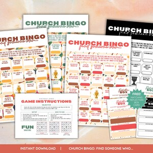 Sjabloon kerkbingo Kerkspelletjes Bingokaarten kerk Bingospelbladen Zoek iemand voor Bingo Spellen kerkbediening Canva