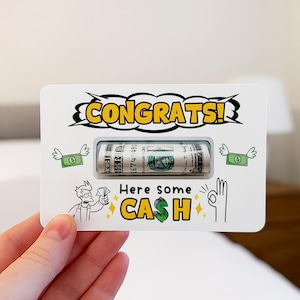 Hier ist einiges Bargeld Herzlichen Glückwunsch Geldhalter Glückwunschgeschenk Geldgeschenk Fun Grad Geschenk Geldkarte Geschenk Abschluss Lustiges Bargeldgeschenk für Studenten