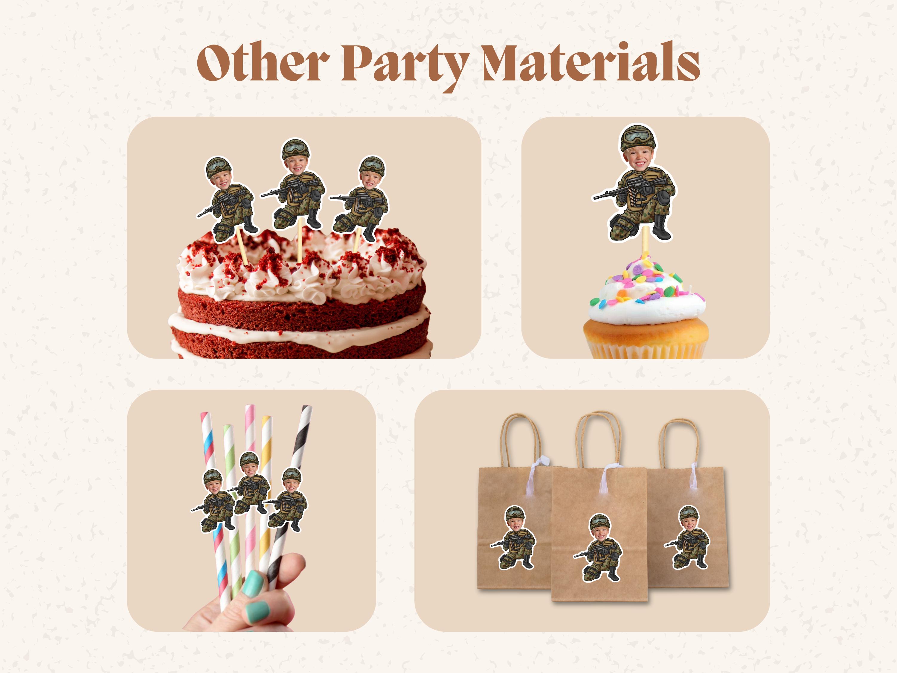 24 Militär Cupcake Topper – Happy Birthday & Veterans Day – Schwarze Kuchenstecker Für Jungen & Herren 24 Militär Cupcake Topper – Happy Birthday & Veterans Day – Schwarze Kuchenstecker Für Jungen & Herren