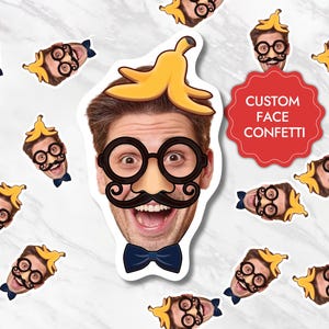 Personalized Face Confetti Photo Confetti Face Confetti Custom Face Photo Confetti Bachelorette Party Decorations
