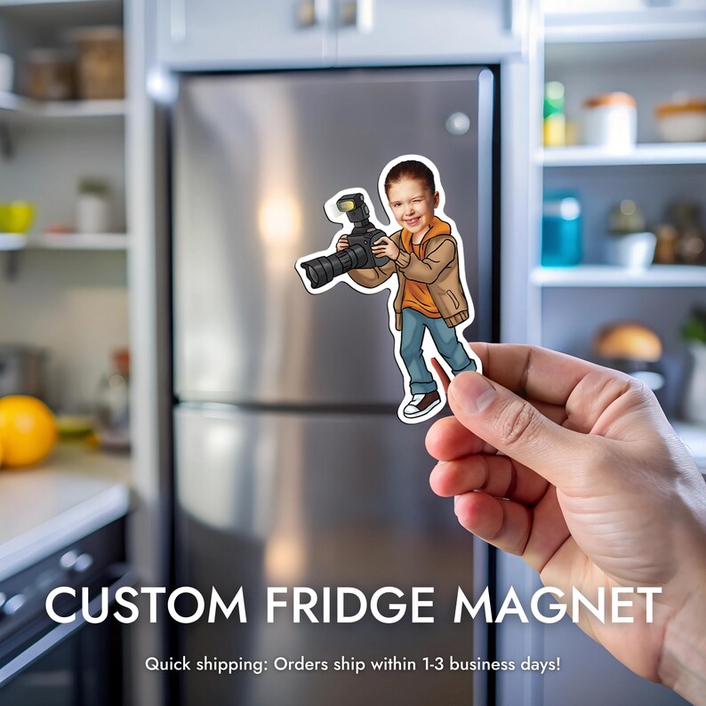 Custom Birthday Die Cut Magnet Personalized Party Favor Custom Design ...