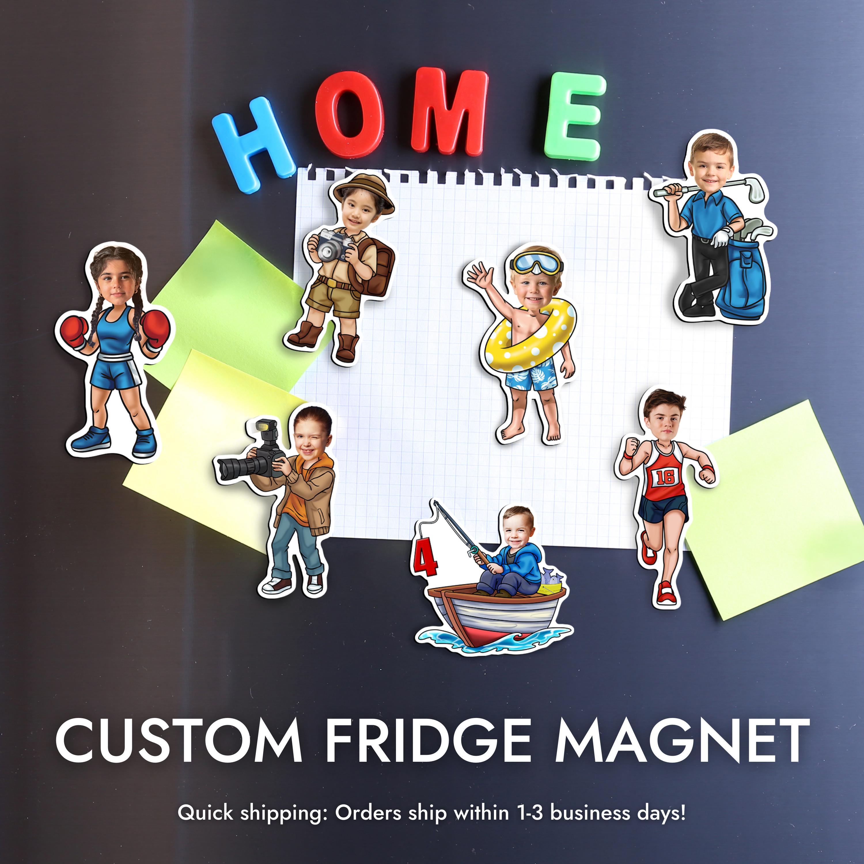 Custom Birthday Die Cut Magnet Personalized Party Favor Custom Design ...