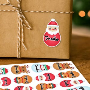 Adesivi natalizi personalizzati: etichette regalo di Natale