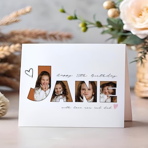 Custom Birthday Card Custom Greeting Card Personalized Birthday Day Card Printed Birthday Day Card Blank Card Gift for Loved Ones