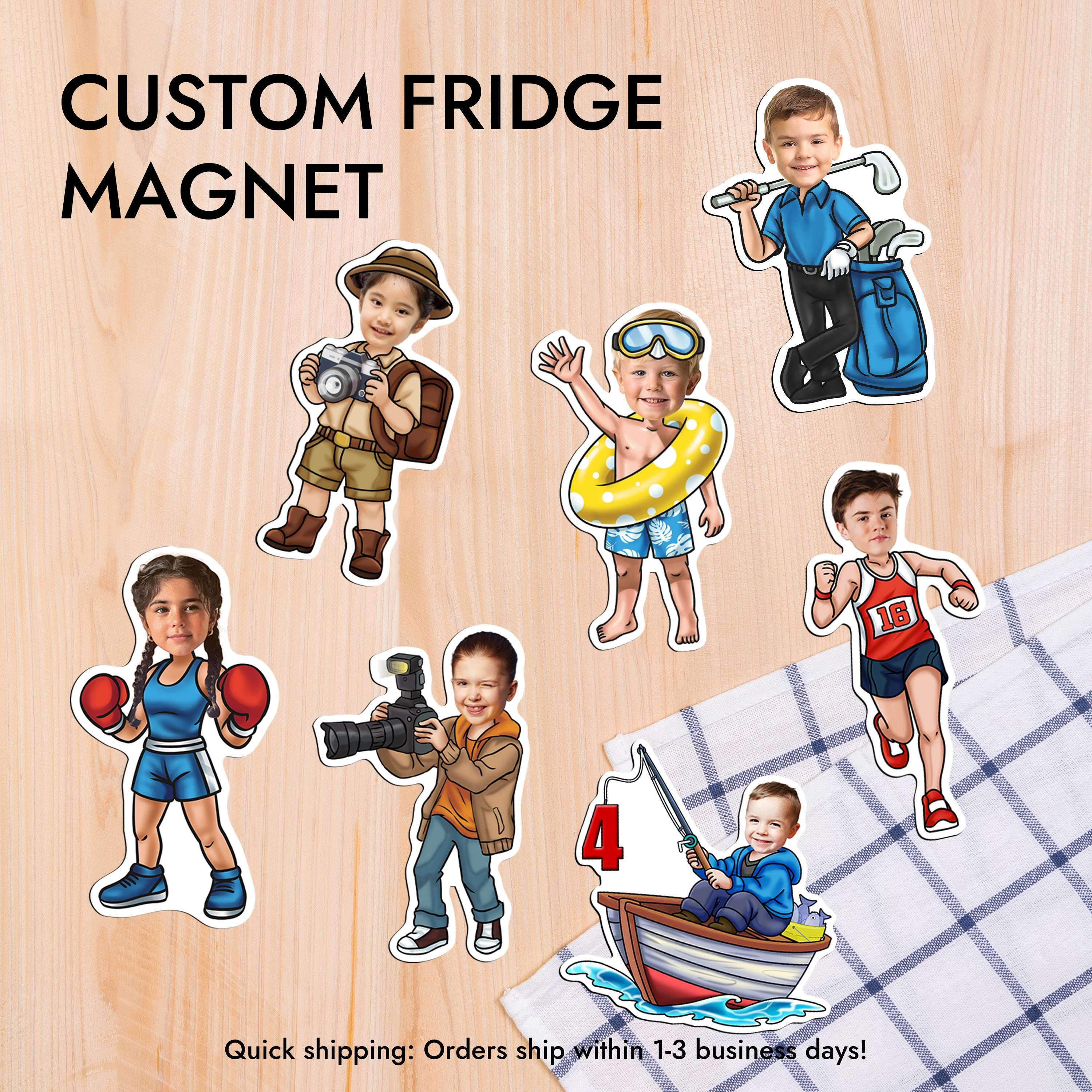 Custom Birthday Die Cut Magnet Personalized Party Favor Custom Design ...