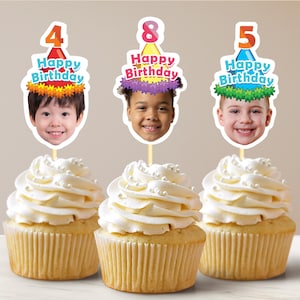 Face Cupcake Topper, Cupcake Topper, Cupcake Topper Face, Baby Face Cupcake Topper, Face Topper, Cupcake Face Topper, Face Cupcake Topper