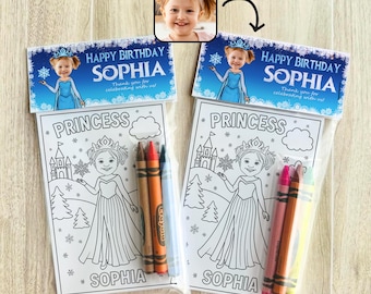 Prinses Kleurplaten Frozen Kleurboek Custom Kleurplaten Kinderen Feestartikelen Verjaardag Schattige Prinses Kleurplaten Sneeuwpop Rendier