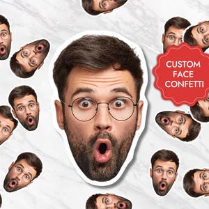 Personalized Face Confetti Photo Confetti Face Confetti Custom Face Photo Confetti Bachelorette Party Decorations Picture Confetti