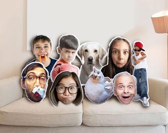 Custom Shaped Pillow From Photo Personalized Pillow Custom Pet Gift Custom Face Pillow Dog Cat Pillow Personalized Gift