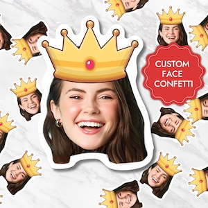 Birthday Confetti Custom Face Photo Confetti for Birthday Party Confetti Face Cutout Confetti Photo for Decor Table