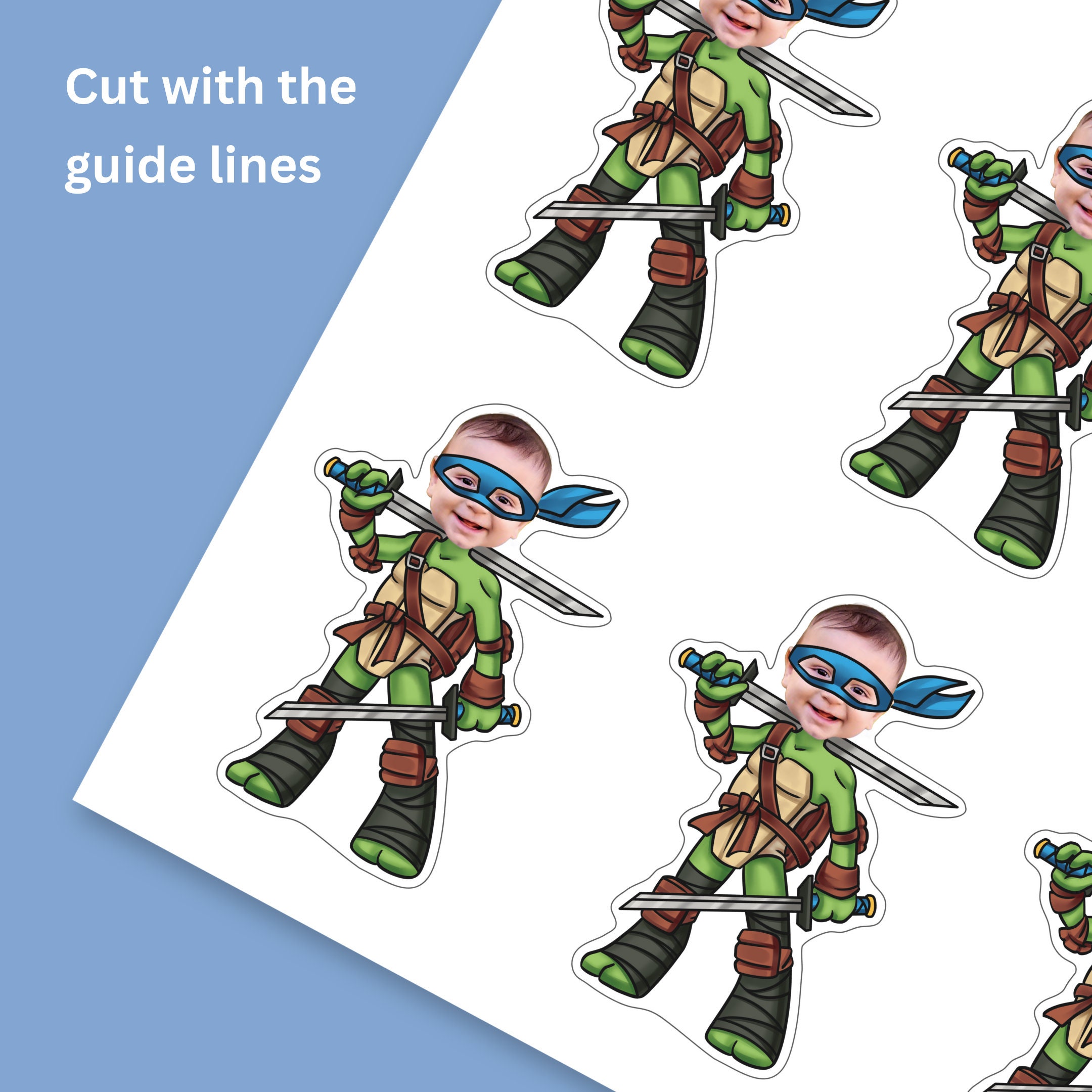 Ninja Cupcake Toppers Printable, Ninja Birthday Decorations, Ninja Cake ...