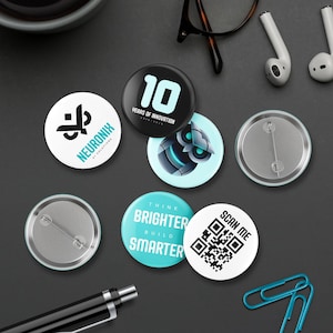 Business Logo Custom Pin Personalized Button Pin Your Own Design Pin Badge Free Design Photo Service Company Pin Badge Quality Enamel Pin