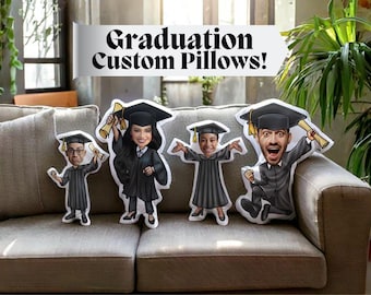 Graduation Custom Shaped Pillows Custom Gift Photo Pillow Kindergarten Graduation Gift for Graduate Custom Graduation Pillow Grad Pillow