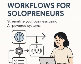 AI Automation Workflows Guide + Productivity Tracker for Solopreneurs