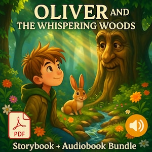 Kids Forest Adventure Storybook Audiobook Bundle PDF MP3 – Oliver and the Whispering Woods