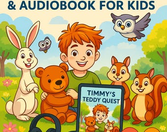 Timmy's Teddy Quest-verhalenboekbundel: kinderavontuur, pdf en audioboek (direct downloaden)