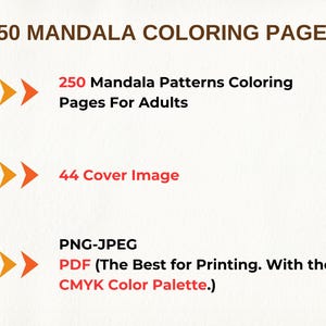250 Mandala Coloring Pages - Digital Coloring Book for Adults ...
