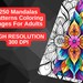 250 Mandala Coloring Pages Digital Coloring Book for Adults Printable ...