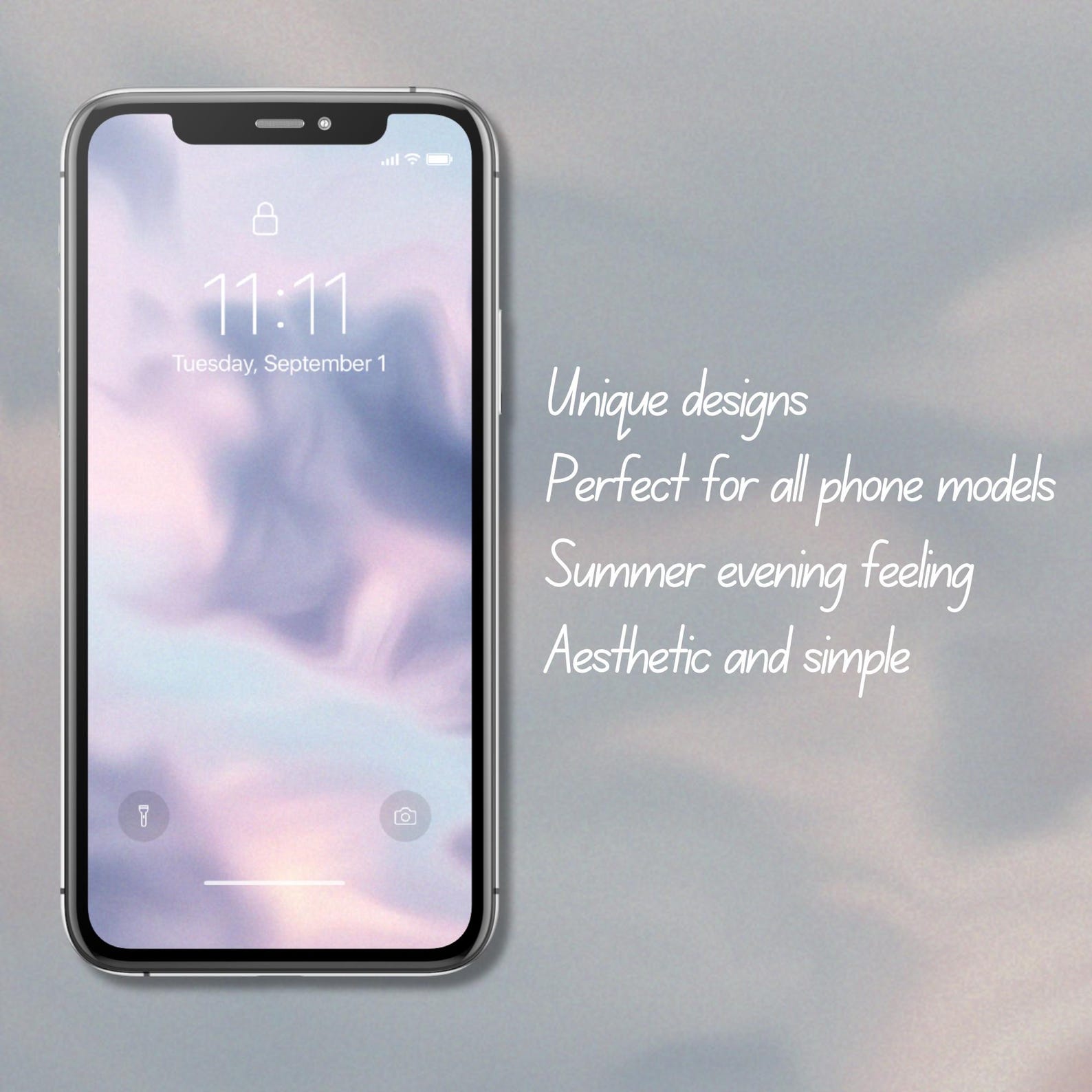 Watercolor Cloud iPhone Wallpaper, Aesthetic Ios Background (digital