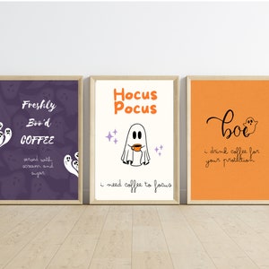 Halloween Coffee Bar Pack Digital Prints