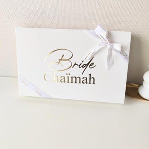 Boîte magnétique blanche personnalisée VIDE - Boîte de demoiselle d'honneur, boîte-cadeau de luxe, cadeau de demoiselle d'honneur, rectangle
