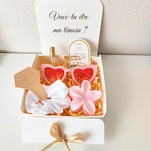 Personalized gift box, gift box, witness request, future bride, witness, bridesmaid, bachelorette party, personalized accessories