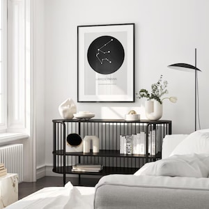 Constellations Poster - Personalised Gift with Birth Date - Digital Download