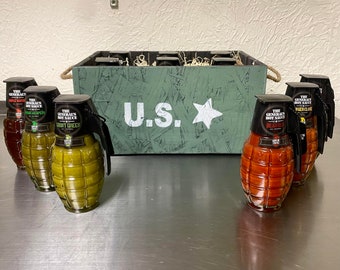 The General's Hot Sauce Geschenk Set.