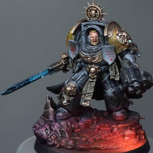 Warhammer40k : Space Wolves Captain in Terminator Armour well painted