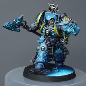 Warhammer40k Space Wolves Librarian Terminator well painted