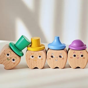 Personalized Baby Gifts Tooth Fairy Box, Custom Wooden Baby Tooth Storage Box Engraved Baby Name Tooth Storage for Baby Shower Gift Keepsake