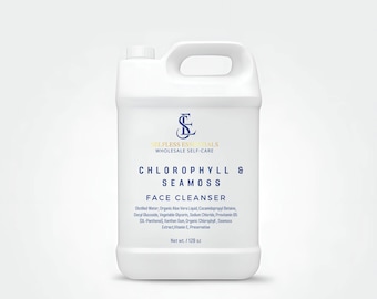 Chlorophyll & Seamoss Face Cleaner Wholesale | Bulk Skincare | organic Face Wash |