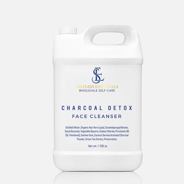 Charcoal Detox Face Wash Wholesale | bulk skin cleanser | organic face wash | liquid face wash | Avtivated charcoal | Green Tea | Skin Detox