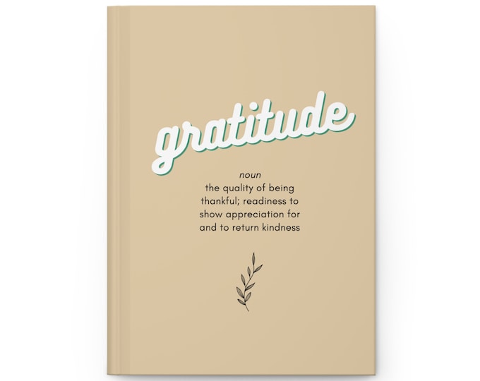 Featured listing image: Gratitude Hardcover Journal Matte