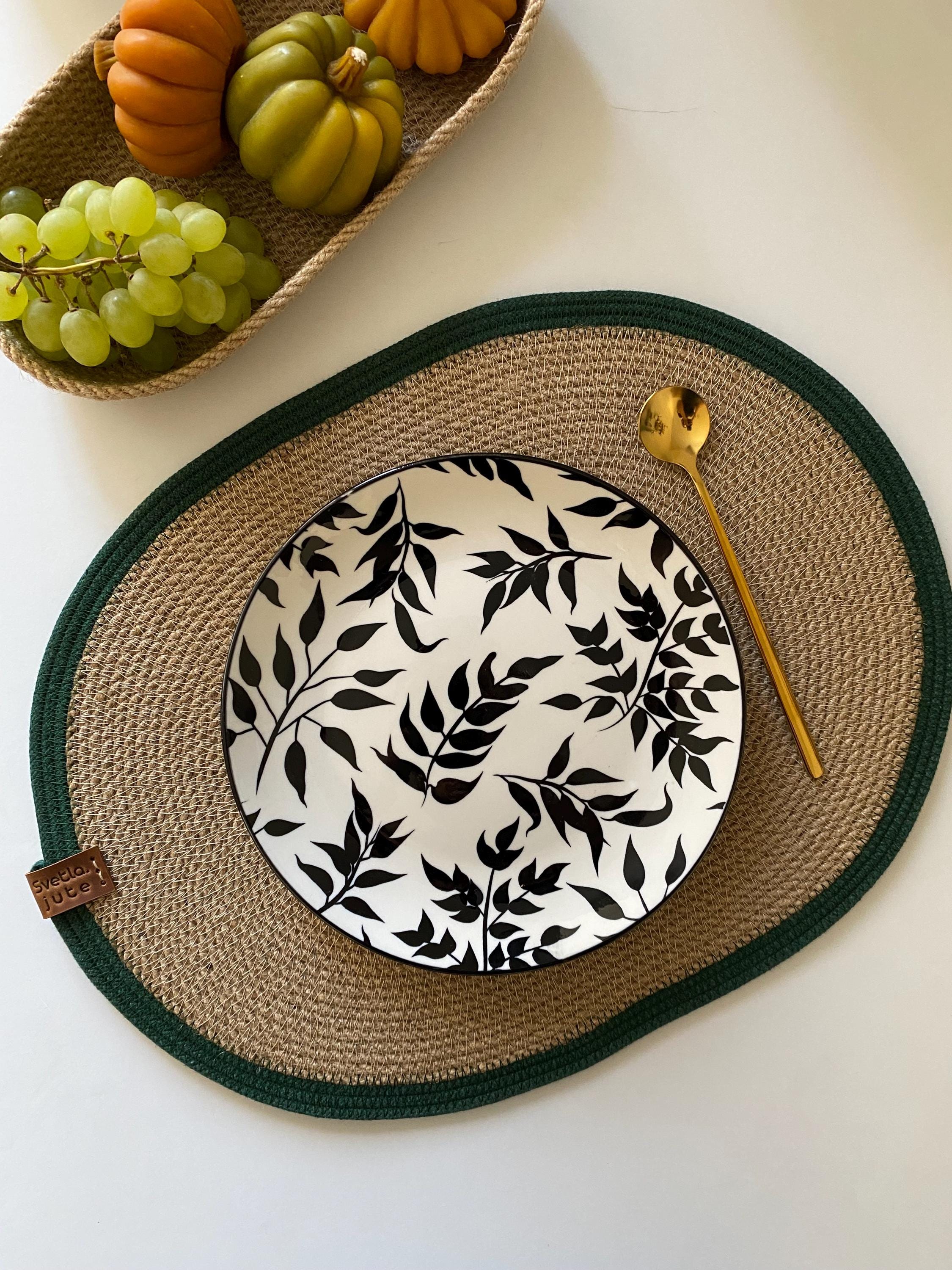 Set Di 4 Tovagliette Lavabili In PVC Oro - Resistenti Al Calore Fino A 100°C - Antiscivolo E Facili Da Pulire - 45x30 Cm Per Tavolo Da Cucina