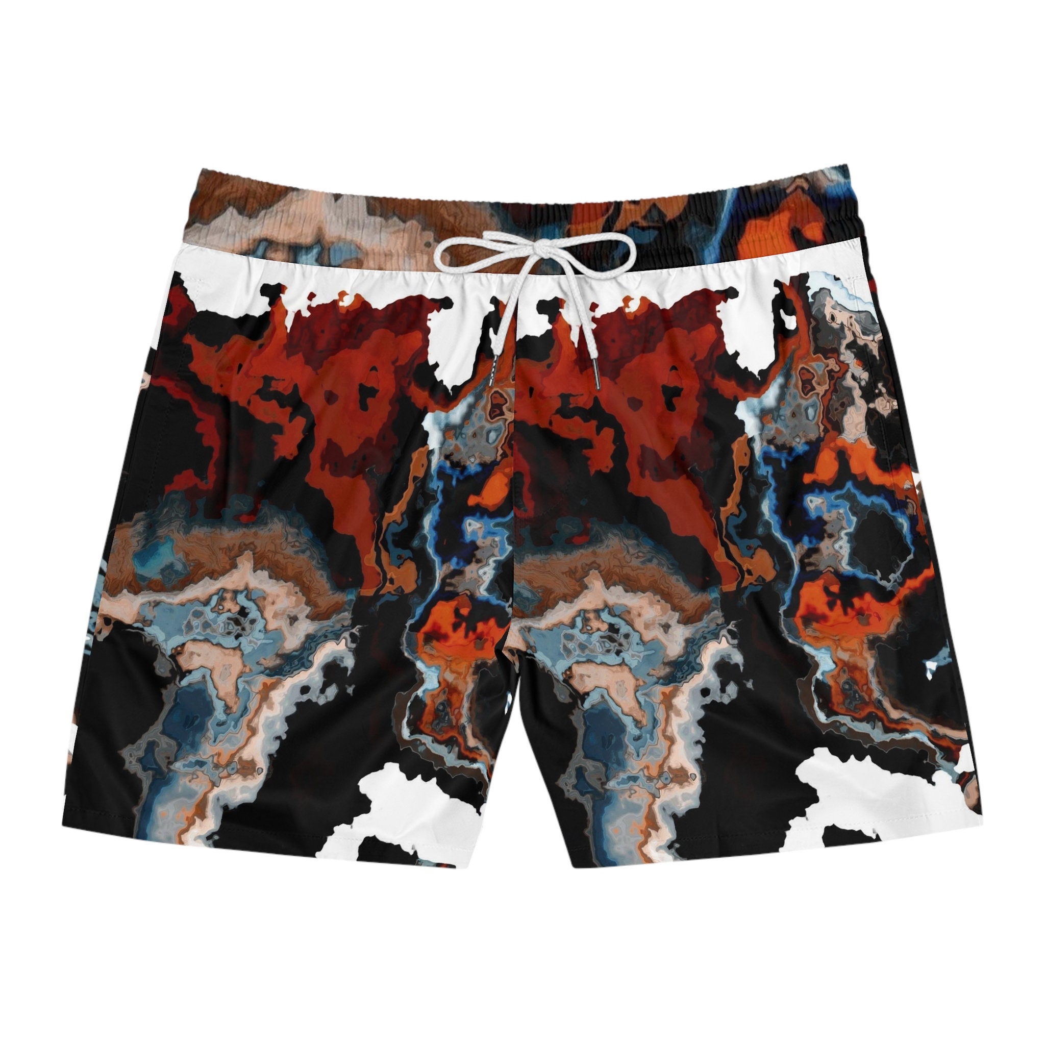 Swim Trunks Eternal Waves Edo Period Design Swim Shorts Swimming Fashion  Men's Swimwear Japan Custom Designer Taifun 