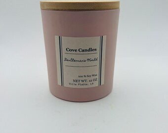 Soy Wax Candle, Pink Ceramic