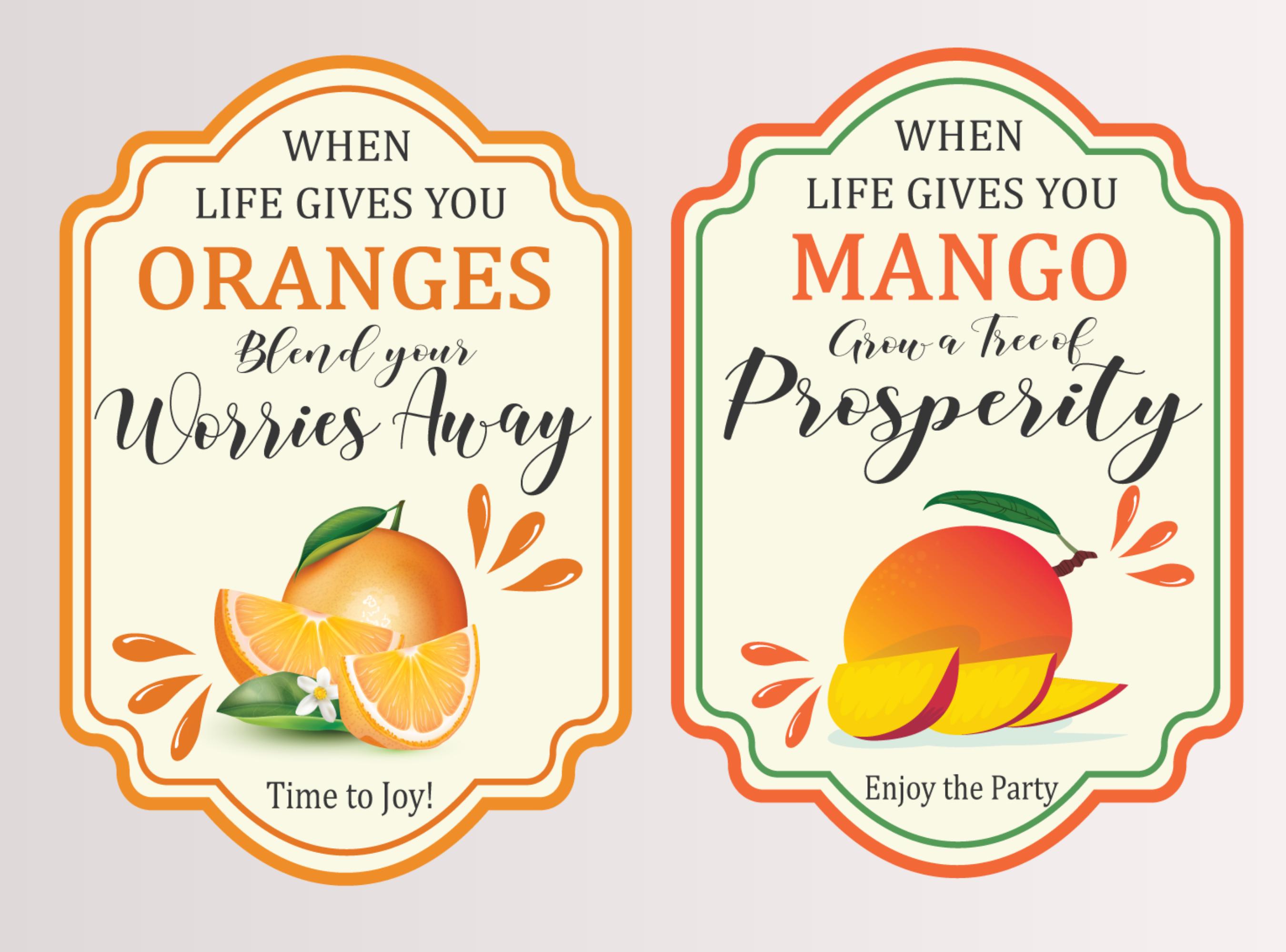 Retro Lemonade Labels | Margarita, Self-care PNG Bundle (digital ...