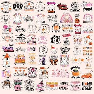 100+ Retro Halloween Bundle PNG | Halloween Png | Gruselige Jahreszeit Png | Herbst Png | Retro Halloween Png | Halloween Sublimationsdesigns