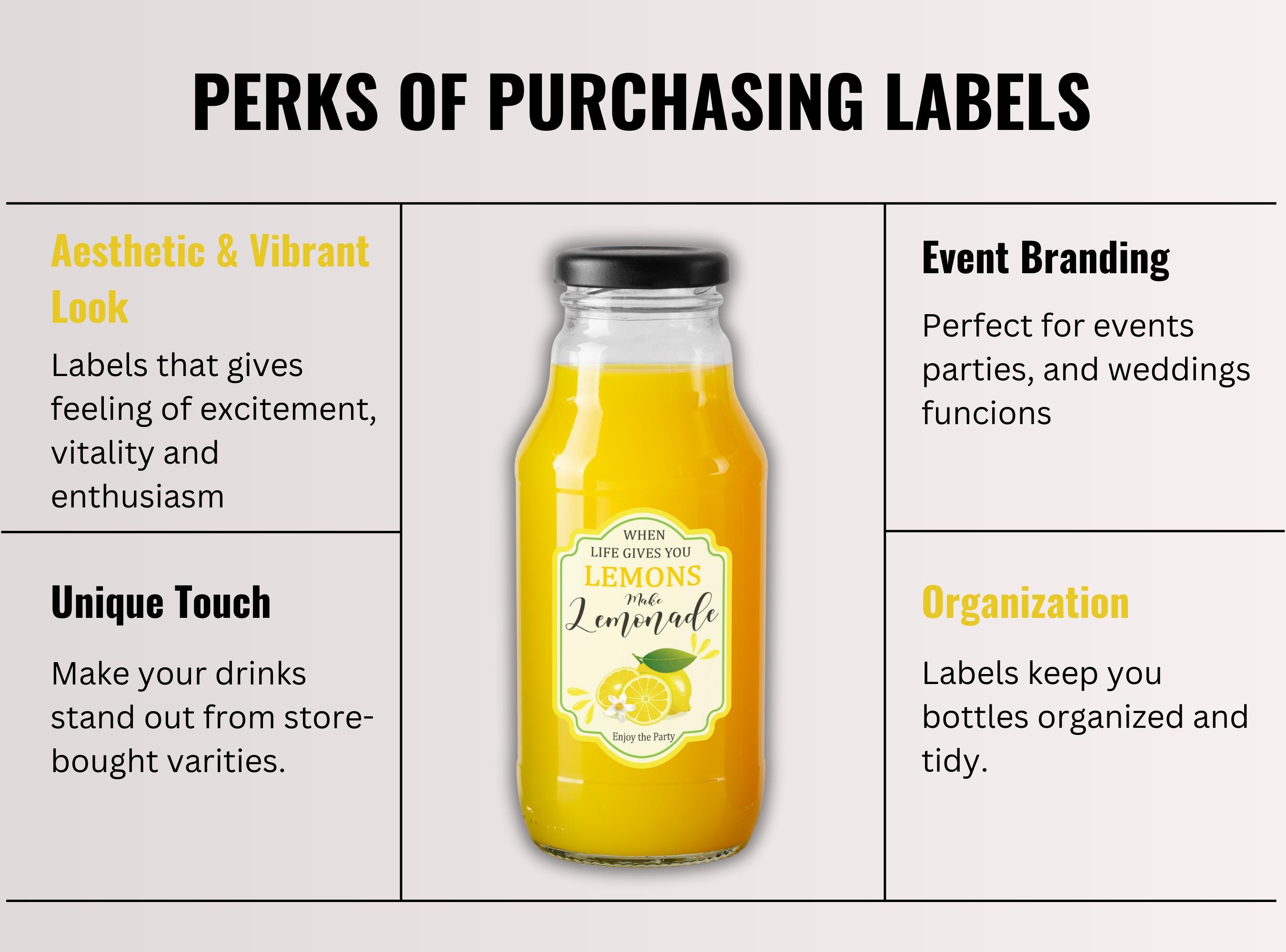 Retro Lemonade Labels | Margarita, Self-care PNG Bundle (digital ...