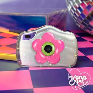 Y2K Camera Toy Sticker, 90s Holographic Stickers, Nostalgic Toy Sticker, Barb Doll Toy Sticker, Barb Doll Sticker, 90s Kid Sticker, 90s Toys
