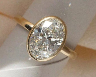 2ct ovale Moissanite met blauwe saffier diamanten bruiloft verlovingsring in Sterling zilveren ring antieke ring, Solitaire ring, Moissanite ring