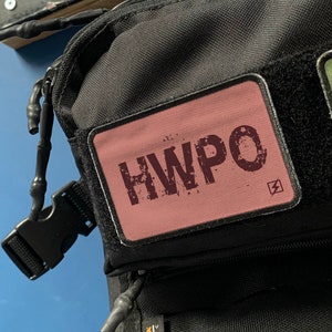Hard Work Pays Off HWPO Motivations Crossfitter Patch - Tasche gewichteter Weste Rucksack - Mindset Geschenk für Sportler Läufer Radfahrer Schwimmer Fitnessstudio
