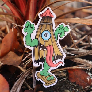 Kasa Obake - One Legged Umbrella - Yokai Sticker