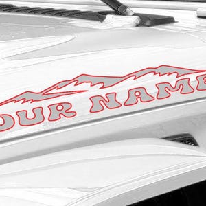Custom Text Bubble Font - Double Color - Fits any Jeep Wrangler or Others - multiple colors to choose from